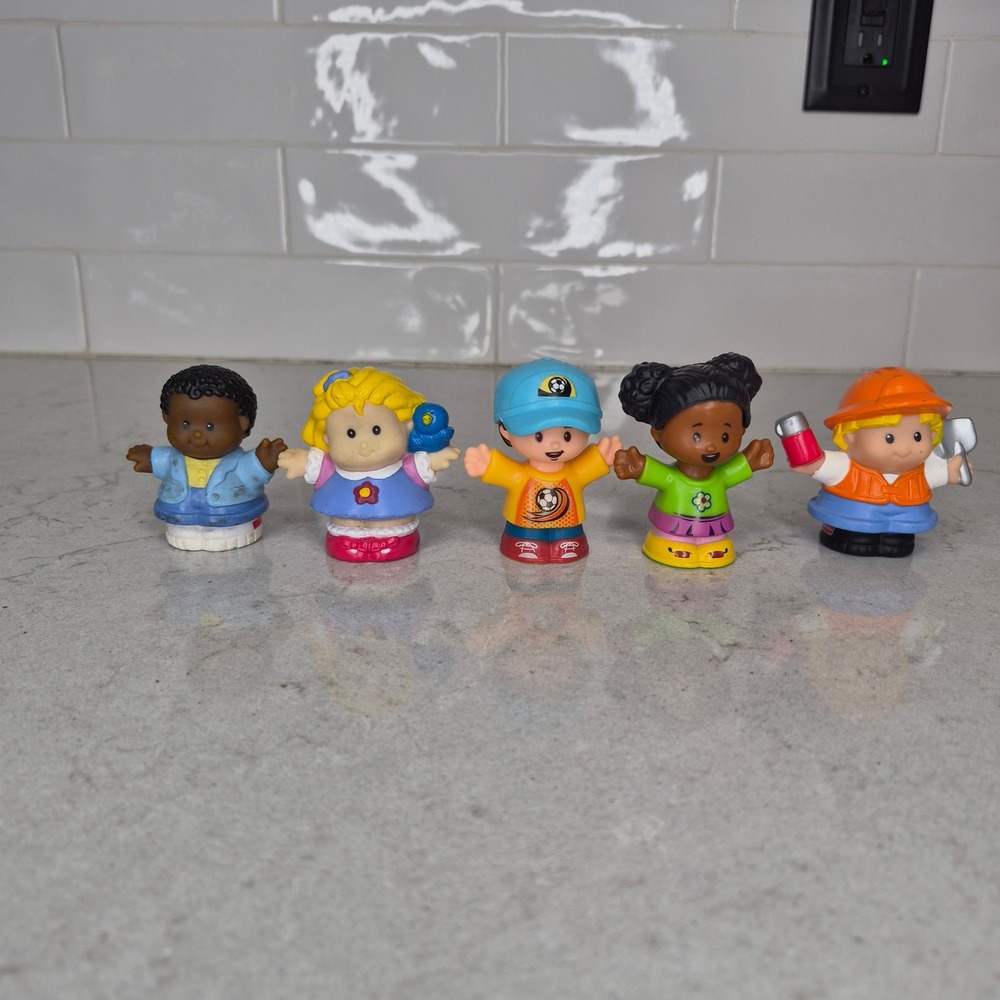 Fisher-Price‎ Little People Figures Lot Of 5 Multicolor Toddler Toys